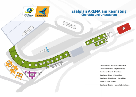 Stadionplan ARENA am Rennsteig